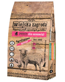 WIEJSKA ZAGRODA Agnello con spinaci per cuccioli 9 kg