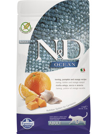 FARMINA N&D Ocena Cat Adult Herring, Pumpkin and Orange 1,5 kg