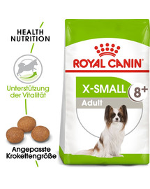 ROYAL CANIN X-Small Adult 8+ 1.5 kg cibo secco per cani di piccola taglia oltre 8 anni