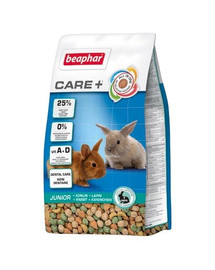 BEAPHAR Care+ Rabbit Junior cibo per conigli giovani 1,5kg