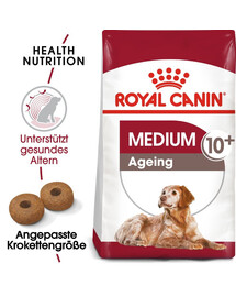 ROYAL CANIN Medium Ageing 10+ 15 kg cibo secco per cani maturi di età superiore ai 10 anni, razze di media taglia