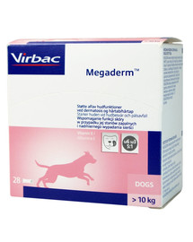 VIRBAC Megaderm 28x8 ml Integratore alimentare per cani di 10-30 kg per i problemi della pelle