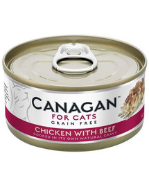CANAGAN Cat Chicken with Beef 75 g cibo umido per gatti a base di pollo e manzo