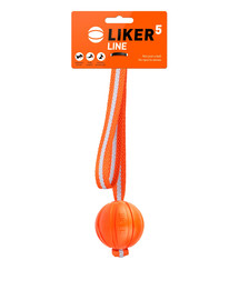 LIKER LINE Dog toy pallina con orecchie per cani 5 cm