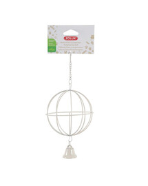 ZOLUX Palla per fieno in metallo da appendere, diametro 10 cm, beige
