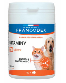 FRANCODEX Vitamine per cani e gatti 60 compresse