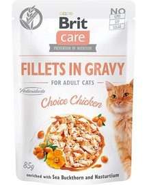 BRIT Care Cat Fillets in gravy pollo 85 g filetti di pollo in salsa