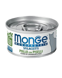 MONGE Monoprotein Pollo con Piselli 80g