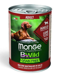 MONGE BWild grain free per cani con agnello 400g