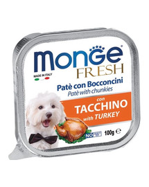 MONGE Fresh paté 100 g - tacchino