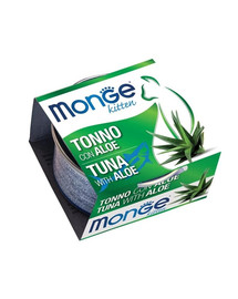 MONGE Fruit per gatti Tonno con aloe vera Kitten 80 g