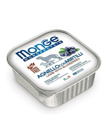 MONGE Fruit Dog Monoprotein 150 g - agnello con mirtilli