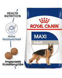 ROYAL CANIN Maxi Adult 30kg (2x15kg) cibo secco per cani adulti fino a 5 anni di età, razze grandi