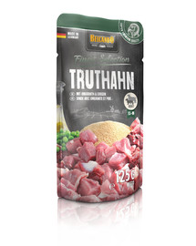BELCANDO Finest Selection Tacchino, amaranto e piselli 125 g di cibo umido per cani
