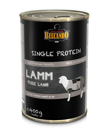 BELCANDO Single Protein Agnello 24 x 400g cibo umido per cani