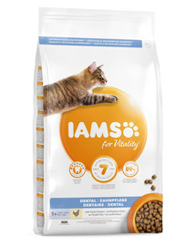 IAMS For Vitality Dental cibo secco per gatti adulti 3 kg igiene orale