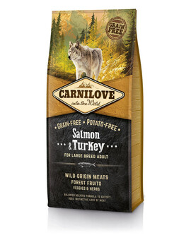CARNILOVE Adult Large Breed cibo secco per cani di taglia grande Salmone/Indica 12 kg