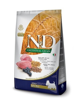 FARMINA N&D Low Grain Adult Mini Lamb & Blueberry  2.5 kg