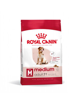 ROYAL CANIN Medium Adult 7+ cibo secco per cani maturi da 7 a 10 anni di età, razze di media taglia 15 kg