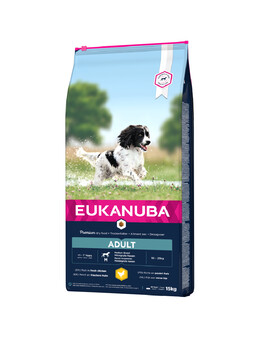 EUKANUBA Adult Medium Breeds Chicken ricco di pollo fresco 15kg
