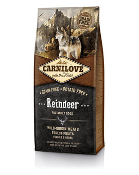 CARNILOVE Adult cibo per cani adulti con renna 1,5 kg