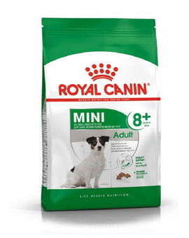 ROYAL CANIN Mini Adult 8+ 0.8 kg cibo secco per cani anziani da 8 a 12 anni di età, razze di piccola taglia