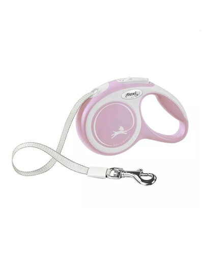 FLEXI New Comfort XS Tape 3 m rose guinzaglio automatico