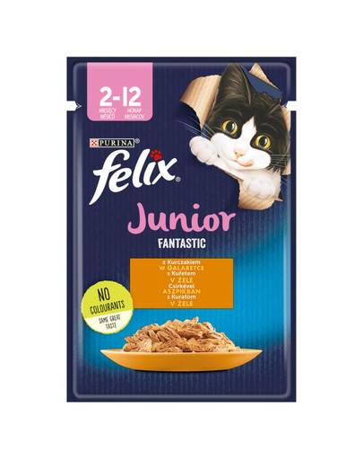 FRISKIES FANTASTIC Junior Chicken Jelly 85g cibo umido per gatti