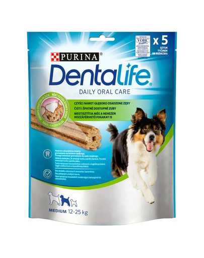 PURINA Dentalife Medium 6x115g (30pz) crocchette dentali per cani adulti di taglia media