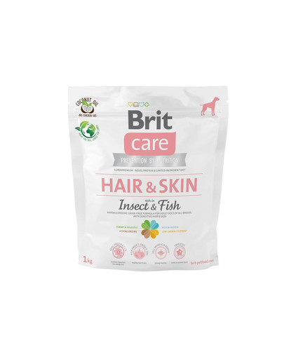 BRIT Care Dog Adult Hair & Skin Insect & Fish 1 kg