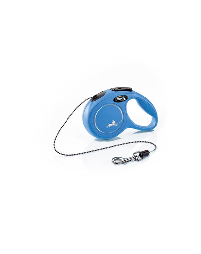 FLEXI New Classic XS guinzaglio 3 m. Blu. Fino a 8 kg.