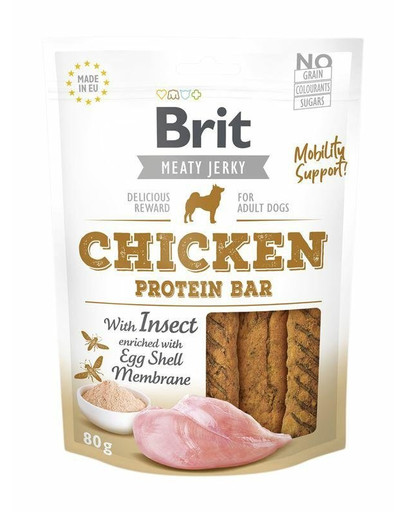 BRIT Jerky Chicken with Insect Protein Bar 80 g