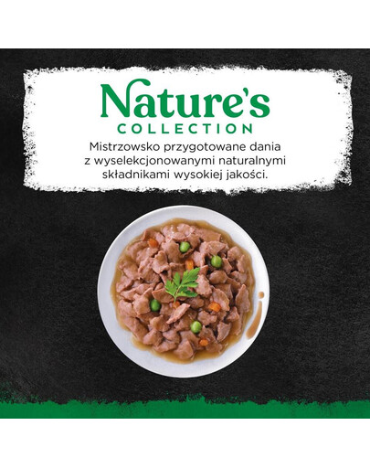 SHEBA Nature’s Collection in vaschetta 85g Alimento umido completo per gatti adulti bocconcini con salmone guarniti con piselli in salsa