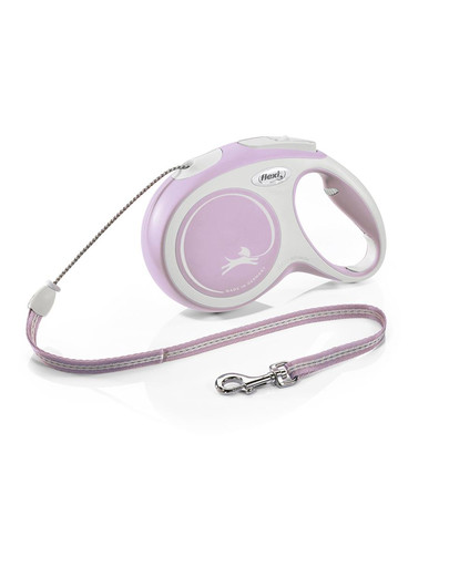 FLEXI New Comfort M Cord 8 m rose guinzaglio automatico