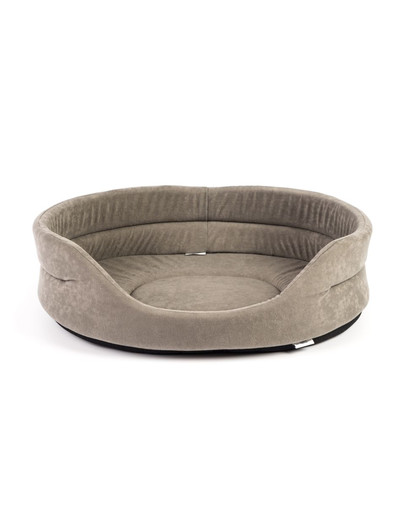 FERA Letto ovale per cani 75x62x22 cm grigio