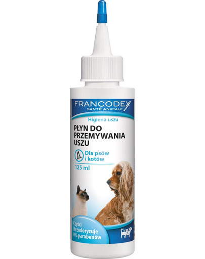 FRANCODEX Detergente auricolare per cani e gatti 125 ml