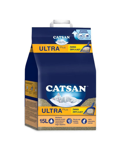 CATSAN Ultra Plus 15l lettiera per gatti a zolle