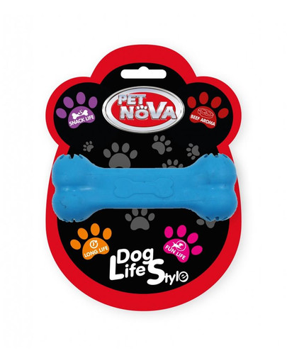 PET NOVA DOG LIFE STYLE Osso da trattare 11 cm, blu, aroma di manzo
