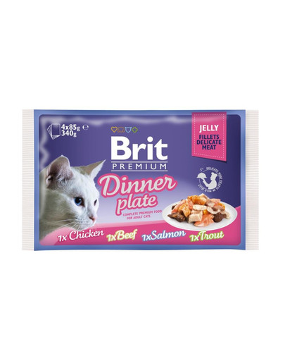BRIT Premium Dinner Plate Jelly Filets mix 52 x 85 g