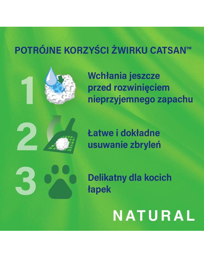 CATSAN Natural 8l lettiera per gatti a zolle