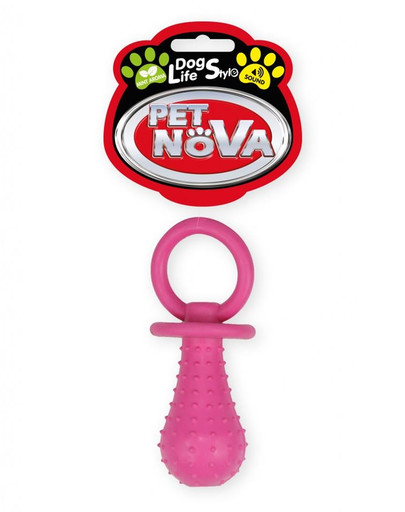 PET NOVA DOG LIFE STYLE Ciuccio con campana 14cm rosa aroma menta