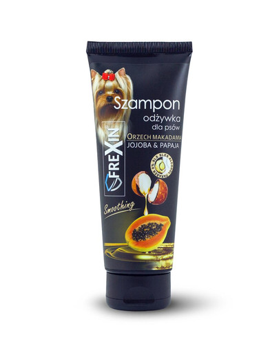 FREXIN Shampoo e balsamo 2 in 1 per cani Jojoba e Papaya 220 g
