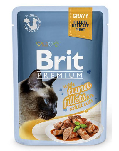 BRIT Premium Fillets in Gravy Tuna 24 x 85g