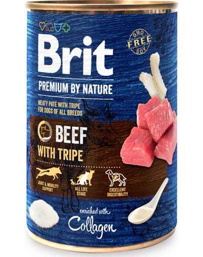 BRIT Premium by nature Beef & Tripes 6 x 400g