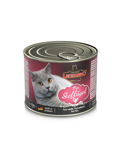 LEONARDO Quality Selection Pollame per gatti 6 x 200 g