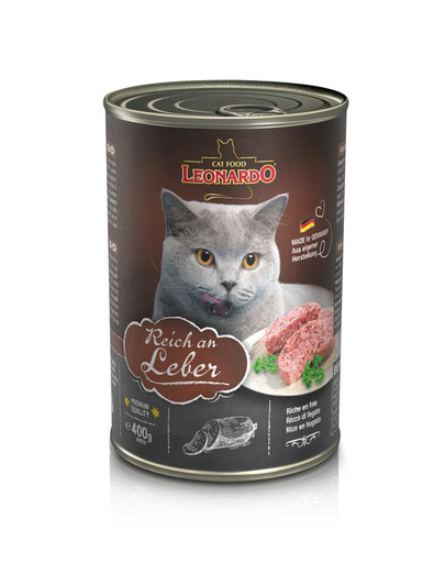 LEONARDO Quality Selection fegato ricco per gatti 6 x 400 g
