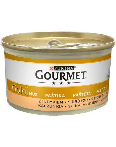 GOURMET Gold Mousse di tacchino 24x85g cibo umido per gatti