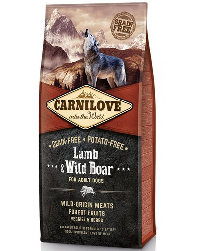 CARNILOVE Lamb&Wild boar Adult agnello e cinghiale 4 kg