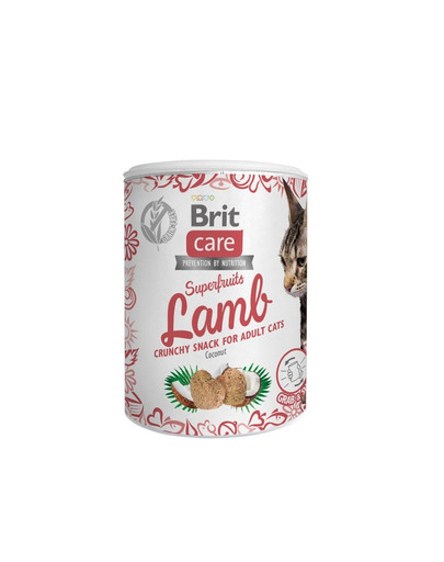 BRIT Care Cat Snack Superfruits lambper gatti adulti 100 g