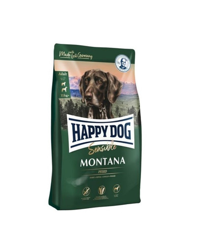 HAPPY DOG Sensible Montana 10 kg carne di cavallo e patate